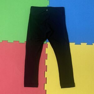 Lululemon Journey Crop Capri Leggings Women's In Black Run Yoga Sz 4? Workout